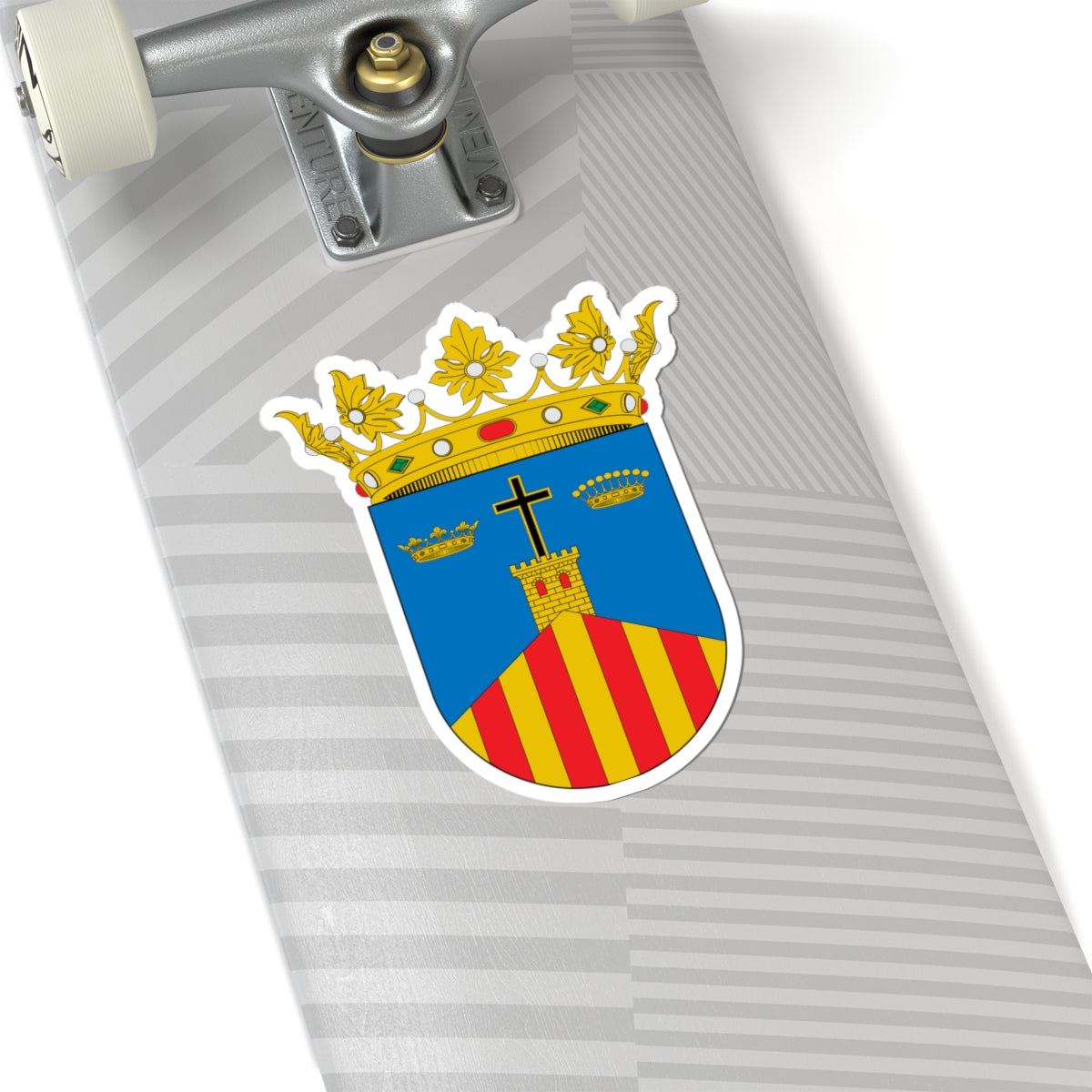 Escudo de Malón (Spain) (Coat of Arms) STICKER Vinyl Kiss-Cut Decal