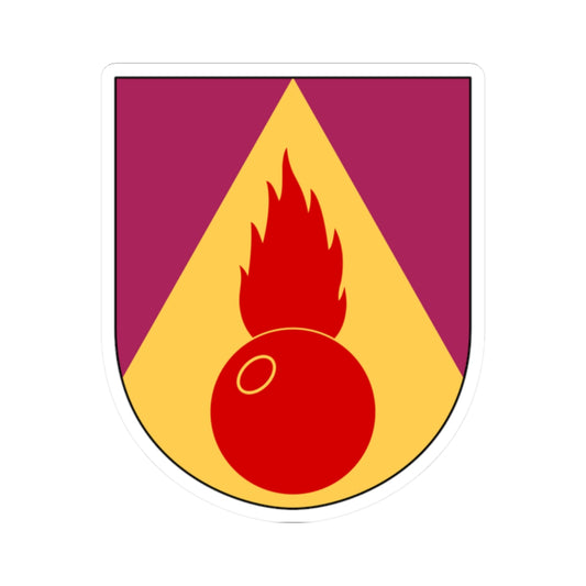 Artilleriregementet 912. kompaniet vapen (Sweden) (Coat of Arms) STICKER Vinyl Kiss-Cut Decal