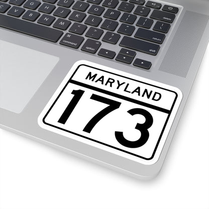 MD Route 173 (Maryland) (Road Sign) STICKER Vinyl Kiss-Cut Decal