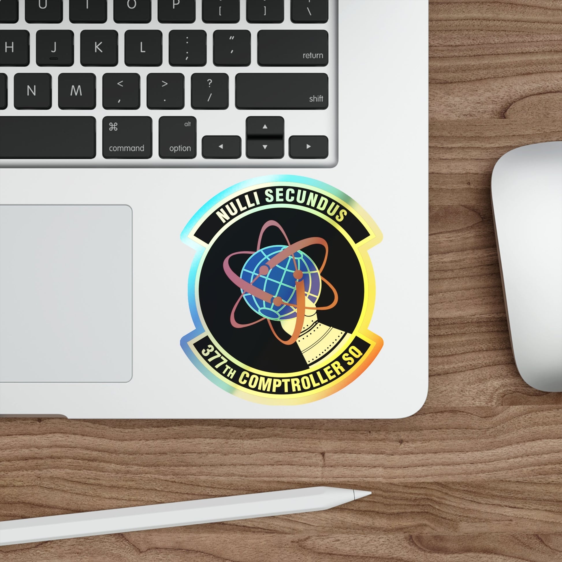 377th Comptroller Squadron (U.S. Air Force) Holographic STICKER Die-Cut Vinyl Decal-The Sticker Space