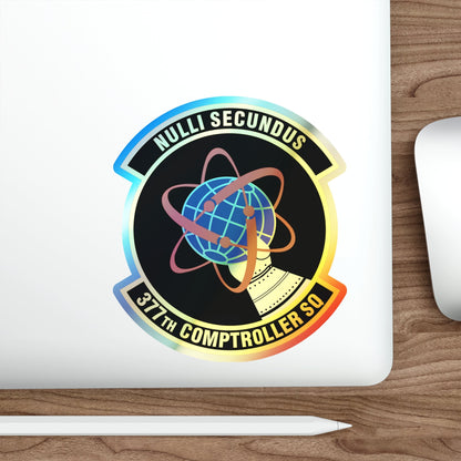 377th Comptroller Squadron (U.S. Air Force) Holographic STICKER Die-Cut Vinyl Decal-The Sticker Space