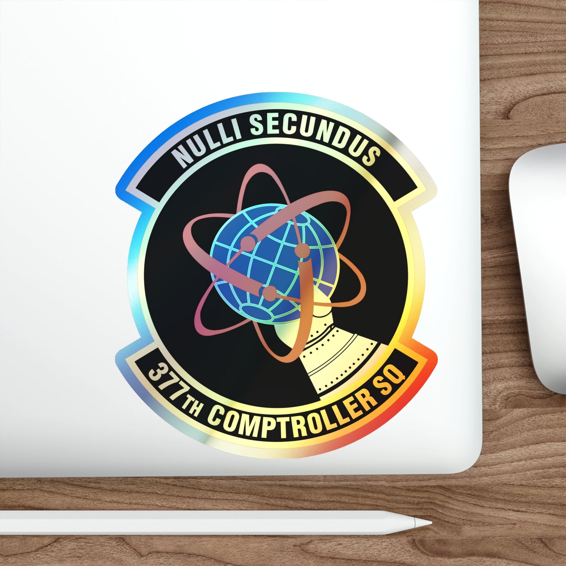 377th Comptroller Squadron (U.S. Air Force) Holographic STICKER Die-Cut Vinyl Decal-The Sticker Space