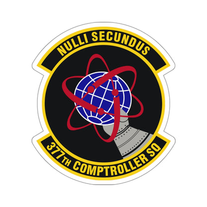 377th Comptroller Squadron (U.S. Air Force) STICKER Vinyl Die-Cut Decal-White-The Sticker Space