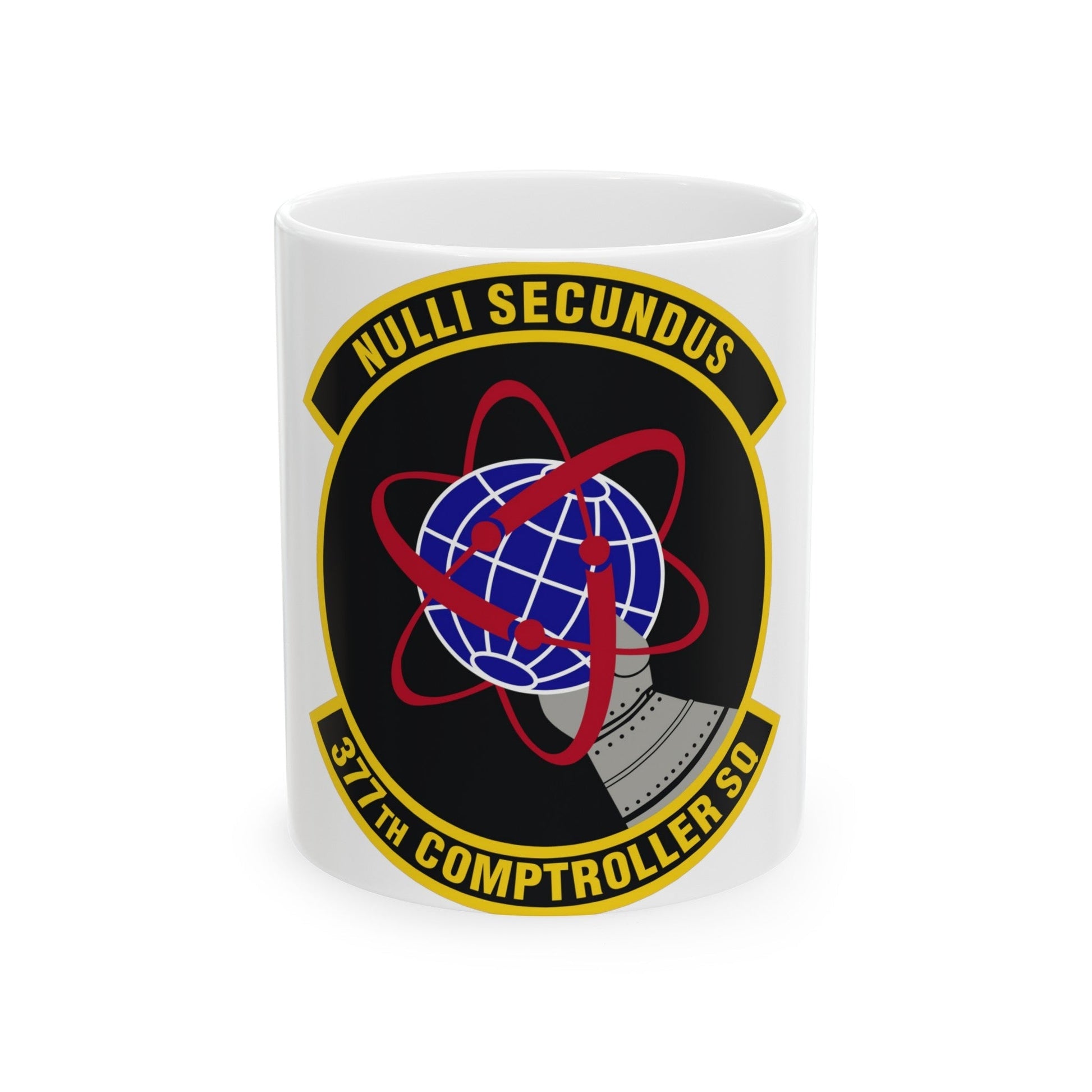 377th Comptroller Squadron (U.S. Air Force) White Coffee Mug-11oz-The Sticker Space