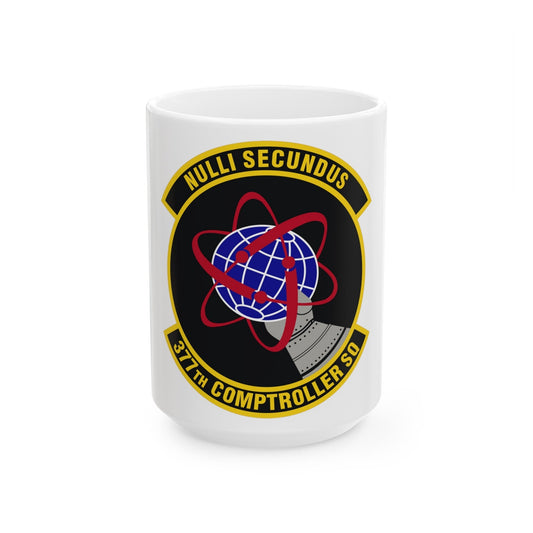 377th Comptroller Squadron (U.S. Air Force) White Coffee Mug-15oz-The Sticker Space