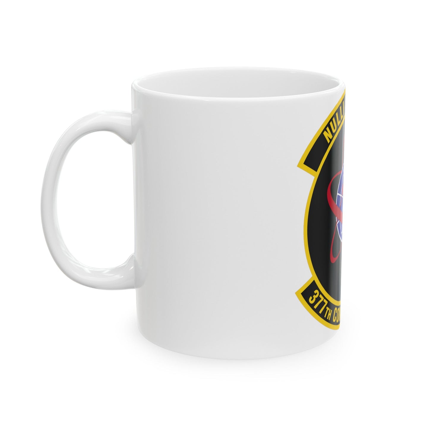 377th Comptroller Squadron (U.S. Air Force) White Coffee Mug-The Sticker Space