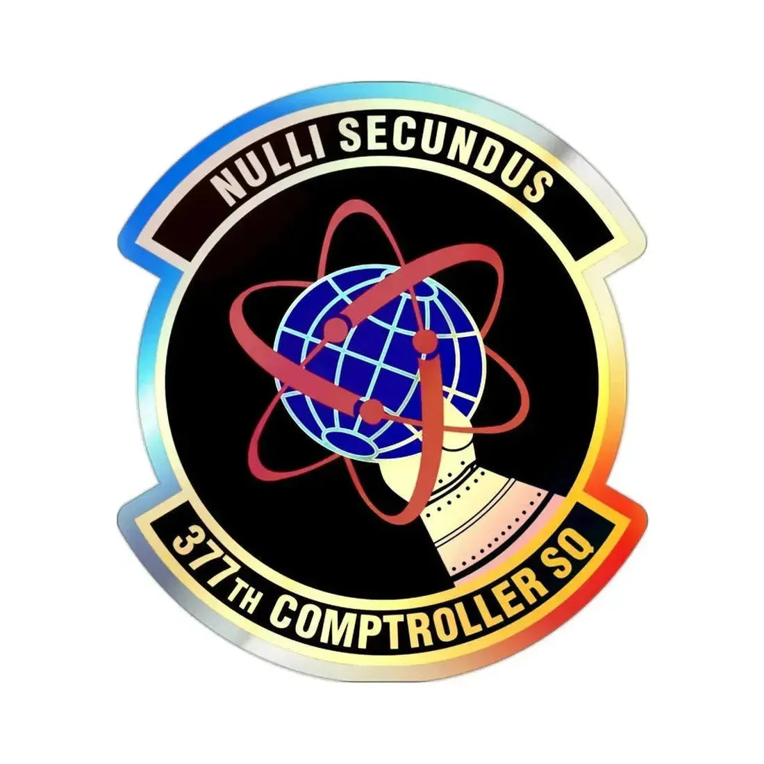 377th Comptroller Squadron (U.S. Air Force) Holographic STICKER Die-Cut Vinyl Decal 2 Inch Holographic - The Sticker Space
