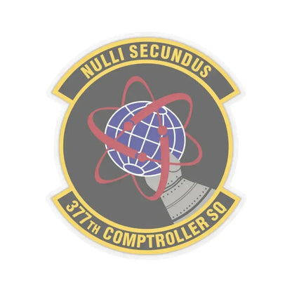 377th Comptroller Squadron (U.S. Air Force) STICKER Vinyl Kiss-Cut Decal 3 Inch Transparent - The Sticker Space