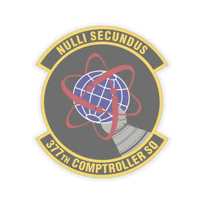 377th Comptroller Squadron (U.S. Air Force) STICKER Vinyl Kiss-Cut Decal 4 Inch Transparent - The Sticker Space