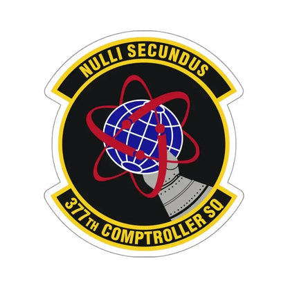 377th Comptroller Squadron (U.S. Air Force) STICKER Vinyl Kiss-Cut Decal 4 Inch White - The Sticker Space