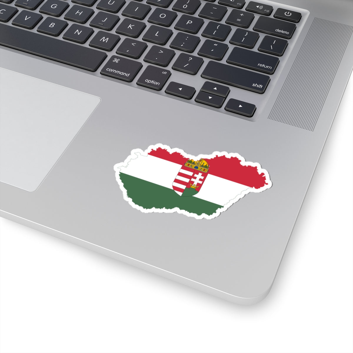Flag-map of Hungary 1938-1939 (Hungary) STICKER Vinyl Kiss-Cut Decal