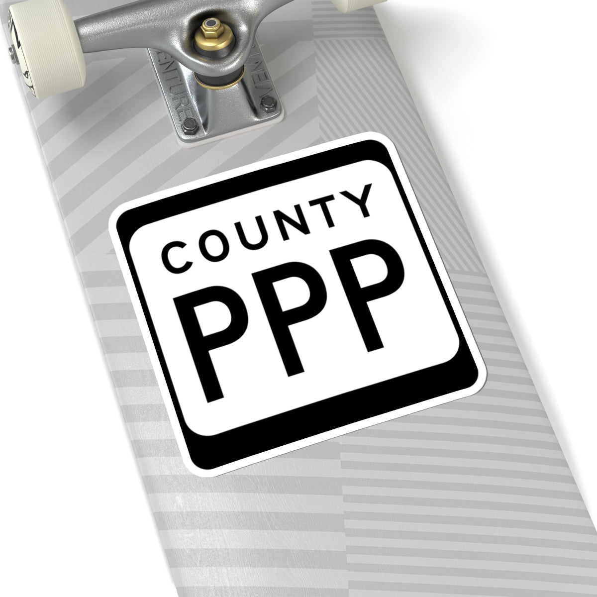 WIS County PPP (Wisconsin) (Road Sign) STICKER Vinyl Kiss-Cut Decal