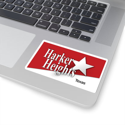 Flag of Harker Heights, Texas - STICKER Vinyl Kiss-Cut Decal