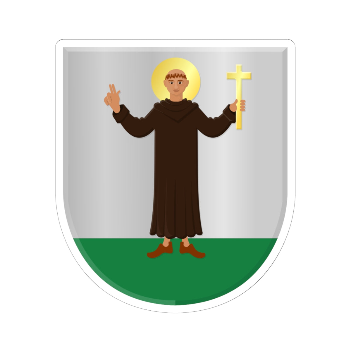 Best wapen 1821 (Netherlands) (Coat of Arms) STICKER Vinyl Kiss-Cut Decal