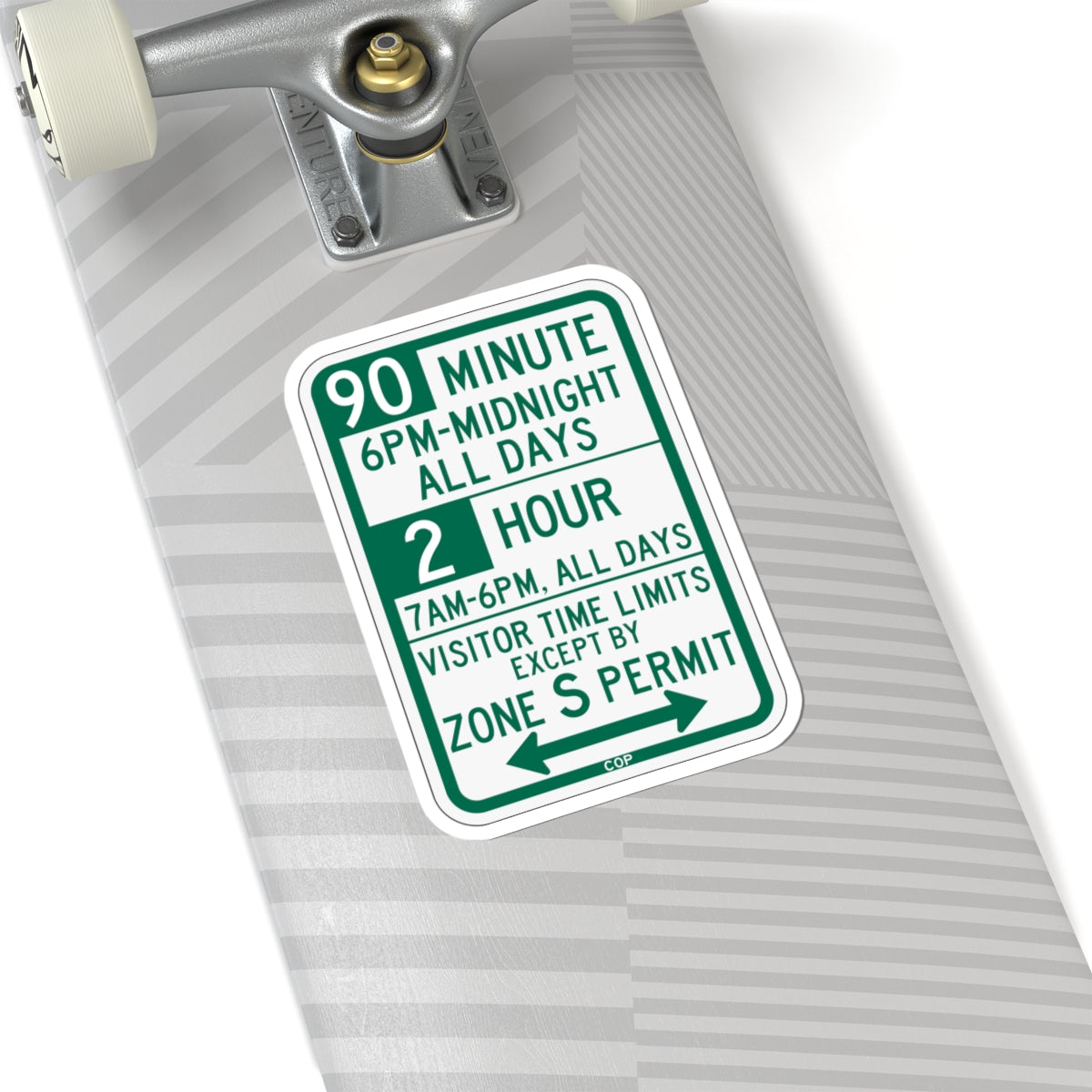 PBOT Road sign P4437D (Oregon) (Road Sign) STICKER Vinyl Kiss-Cut Decal