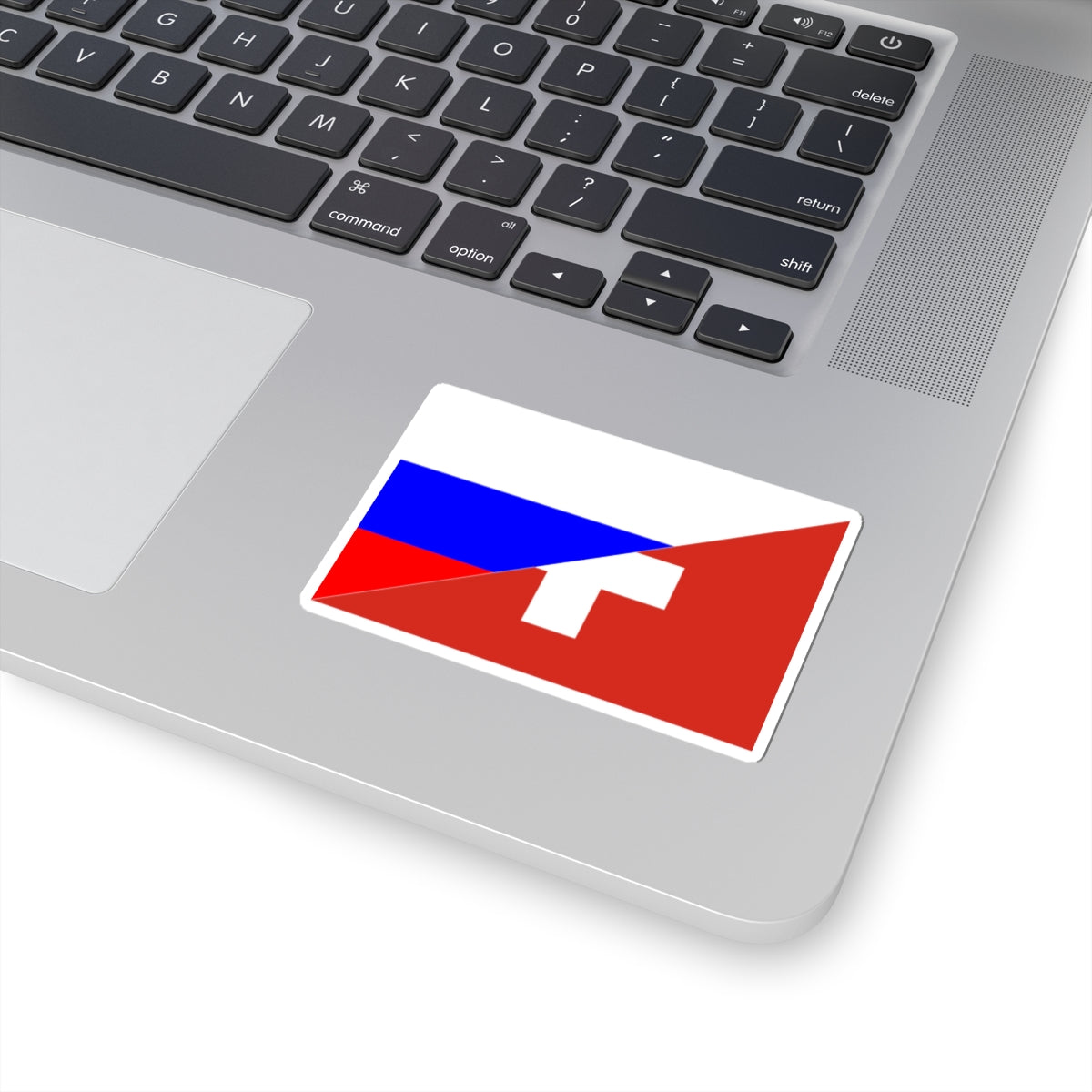 Flag of Switzerland and Russia (Russia) STICKER Vinyl Kiss-Cut Decal
