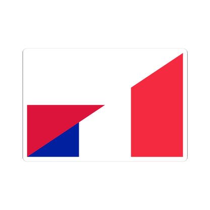 Flag of Poland and France (France) STICKER Vinyl Kiss-Cut Decal