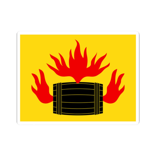 Kokkola.flag (Finland) STICKER Vinyl Kiss-Cut Decal