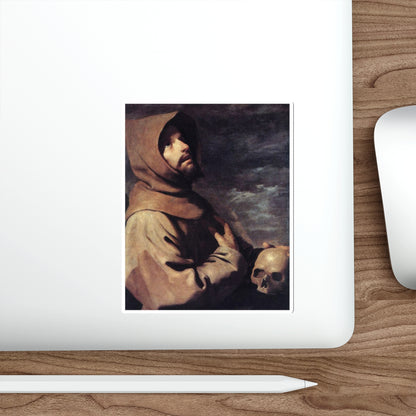 ZURBARAN, Francisco de - St Francis (Artwork) STICKER Vinyl Die-Cut Decal