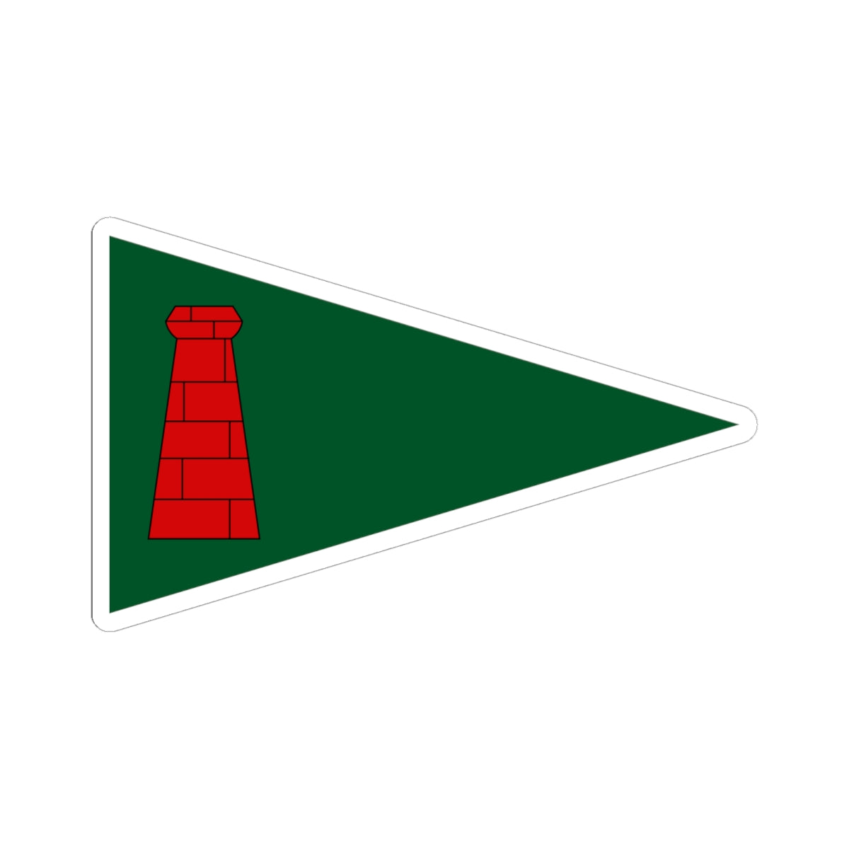 Burgee of Cargreen Yacht Club (United Kingdom) STICKER Vinyl Kiss-Cut Decal