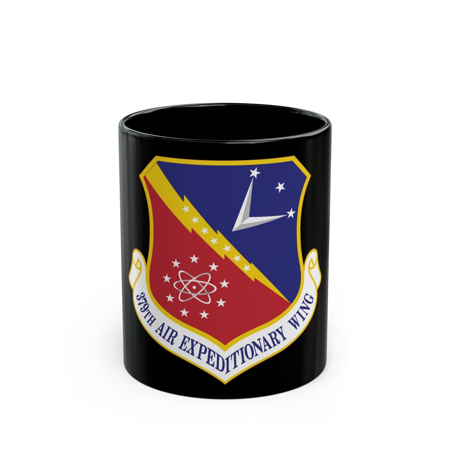 379th Air Expeditionary Wing (U.S. Air Force) Black Coffee Mug-11oz-The Sticker Space