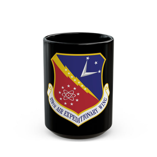 379th Air Expeditionary Wing (U.S. Air Force) Black Coffee Mug-15oz-The Sticker Space