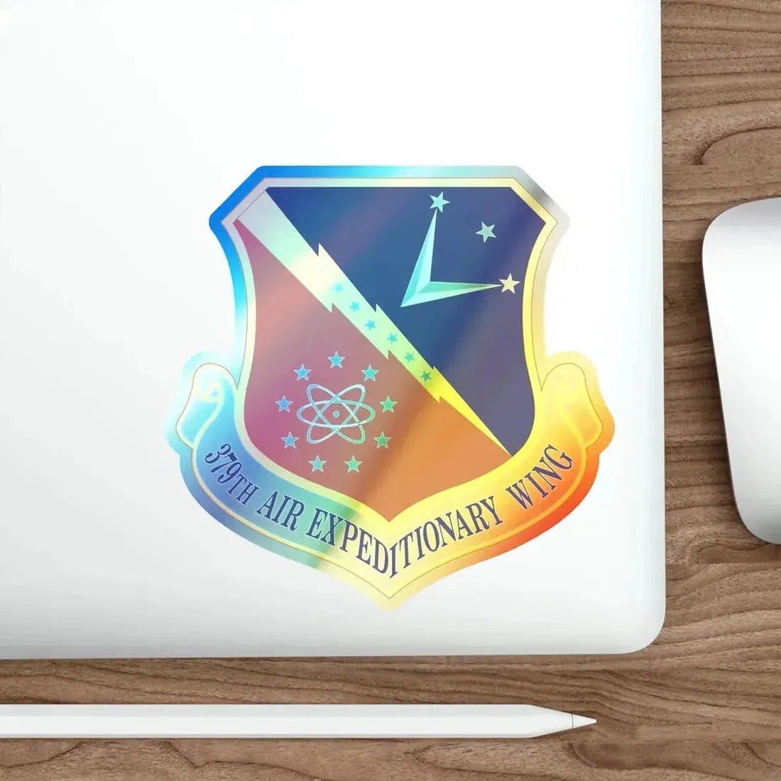 379th Air Expeditionary Wing (U.S. Air Force) Holographic STICKER Die-Cut Vinyl Decal - The Sticker Space