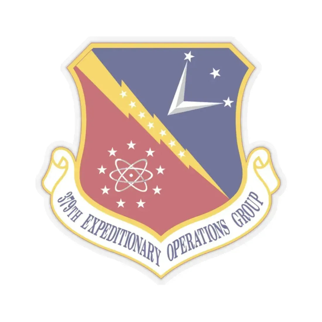 379th Expeditionary Operations Group (U.S. Air Force) STICKER Vinyl Kiss-Cut Decal 2 Inch Transparent - The Sticker Space