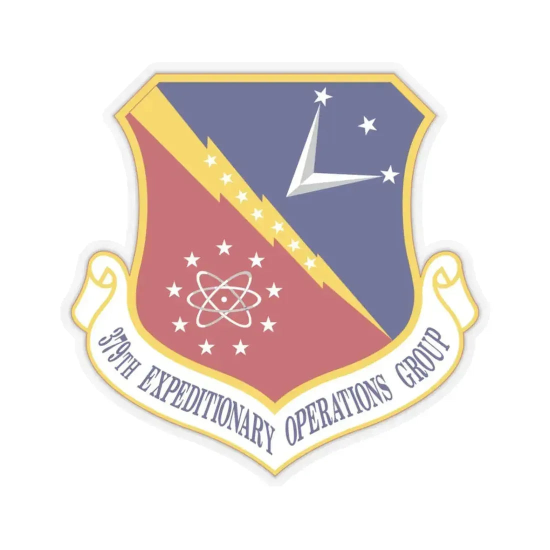 379th Expeditionary Operations Group (U.S. Air Force) STICKER Vinyl Kiss-Cut Decal 3 Inch Transparent - The Sticker Space