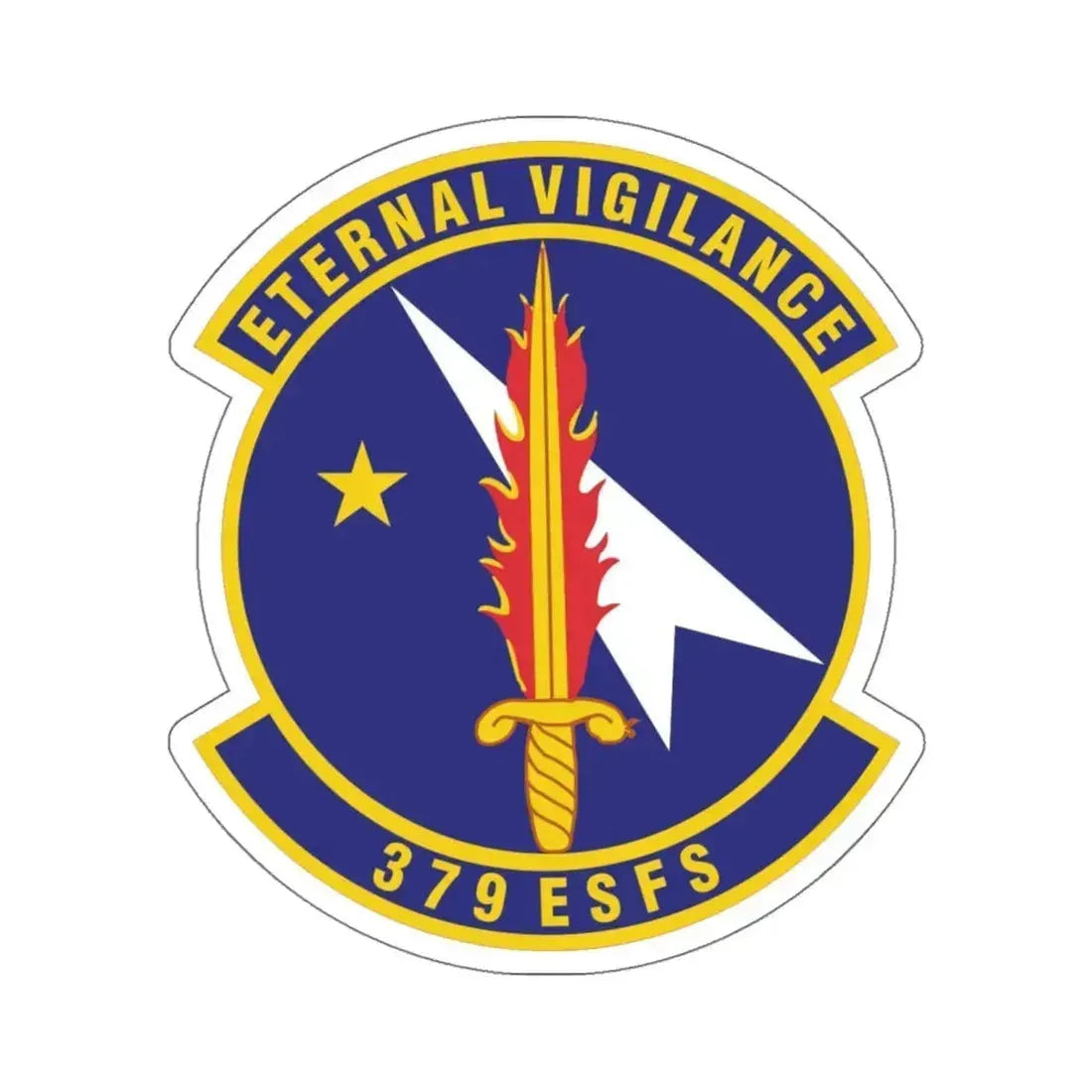 379th Expeditionary Security Forces Squadron (U.S. Air Force) STICKER Vinyl Die-Cut Decal 5 Inch - The Sticker Space