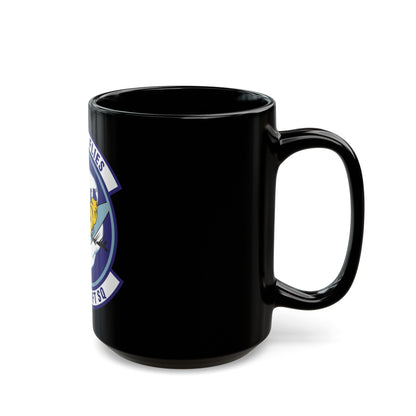 37th Airlift Squadron (U.S. Air Force) Black Coffee Mug-The Sticker Space