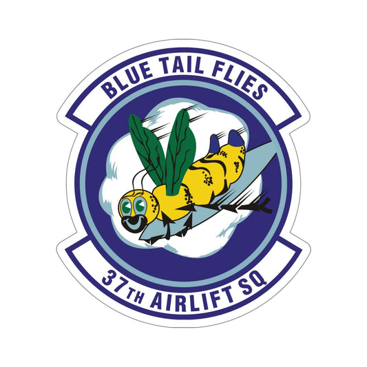 37th Airlift Squadron (U.S. Air Force) STICKER Vinyl Die-Cut Decal-6 Inch-The Sticker Space