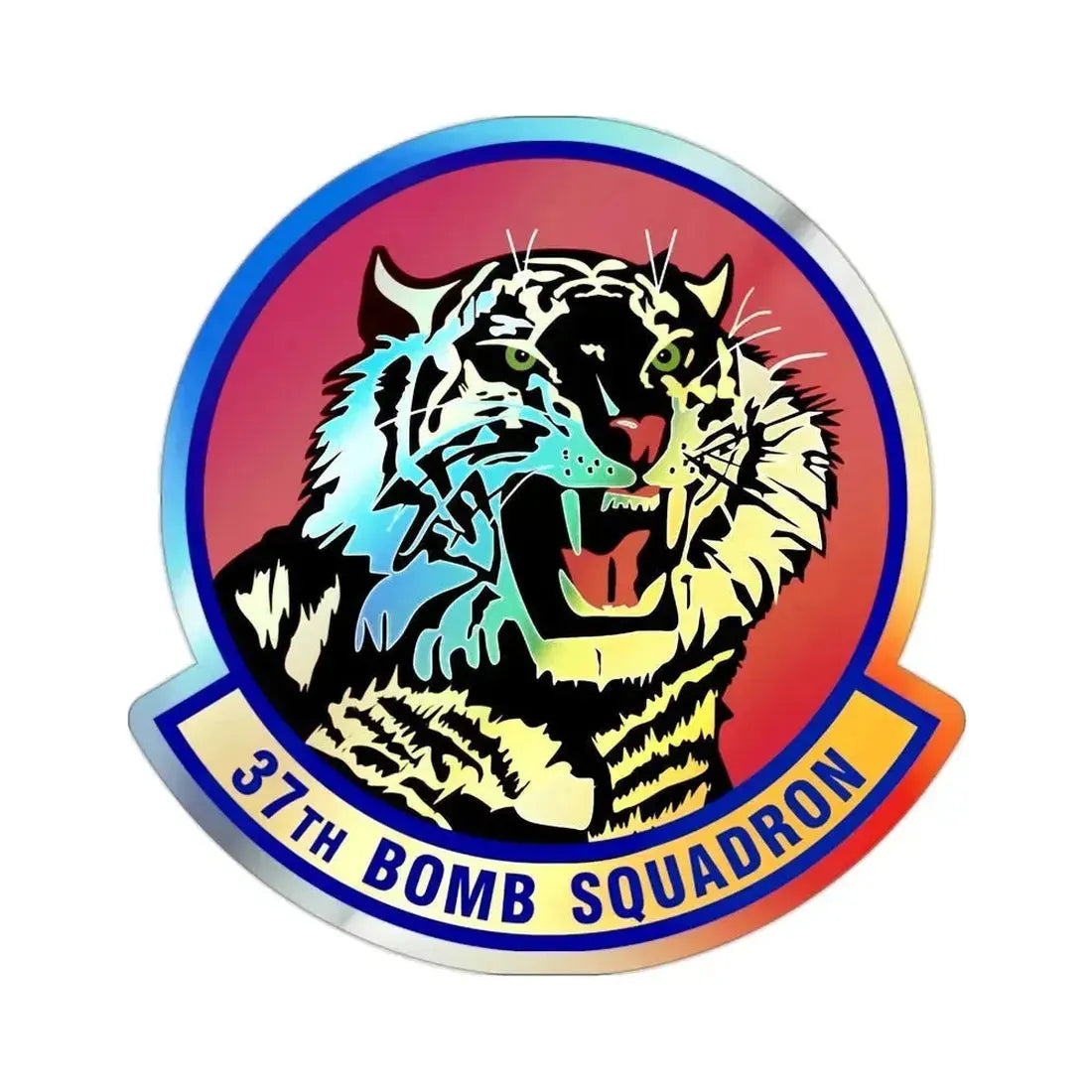 37th Bomb Squadron (U.S. Air Force) Holographic STICKER Die-Cut Vinyl Decal 2 Inch Holographic - The Sticker Space