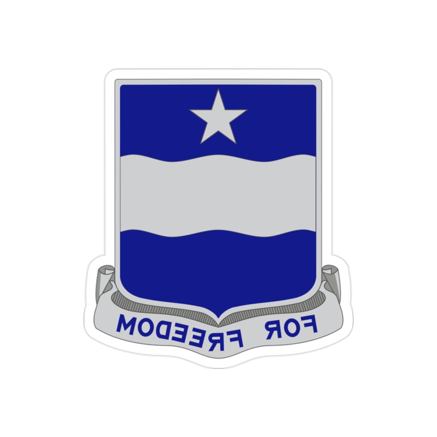 37th Infantry Regiment (U.S. Army) REVERSE PRINT Transparent STICKER-2" × 2"-The Sticker Space