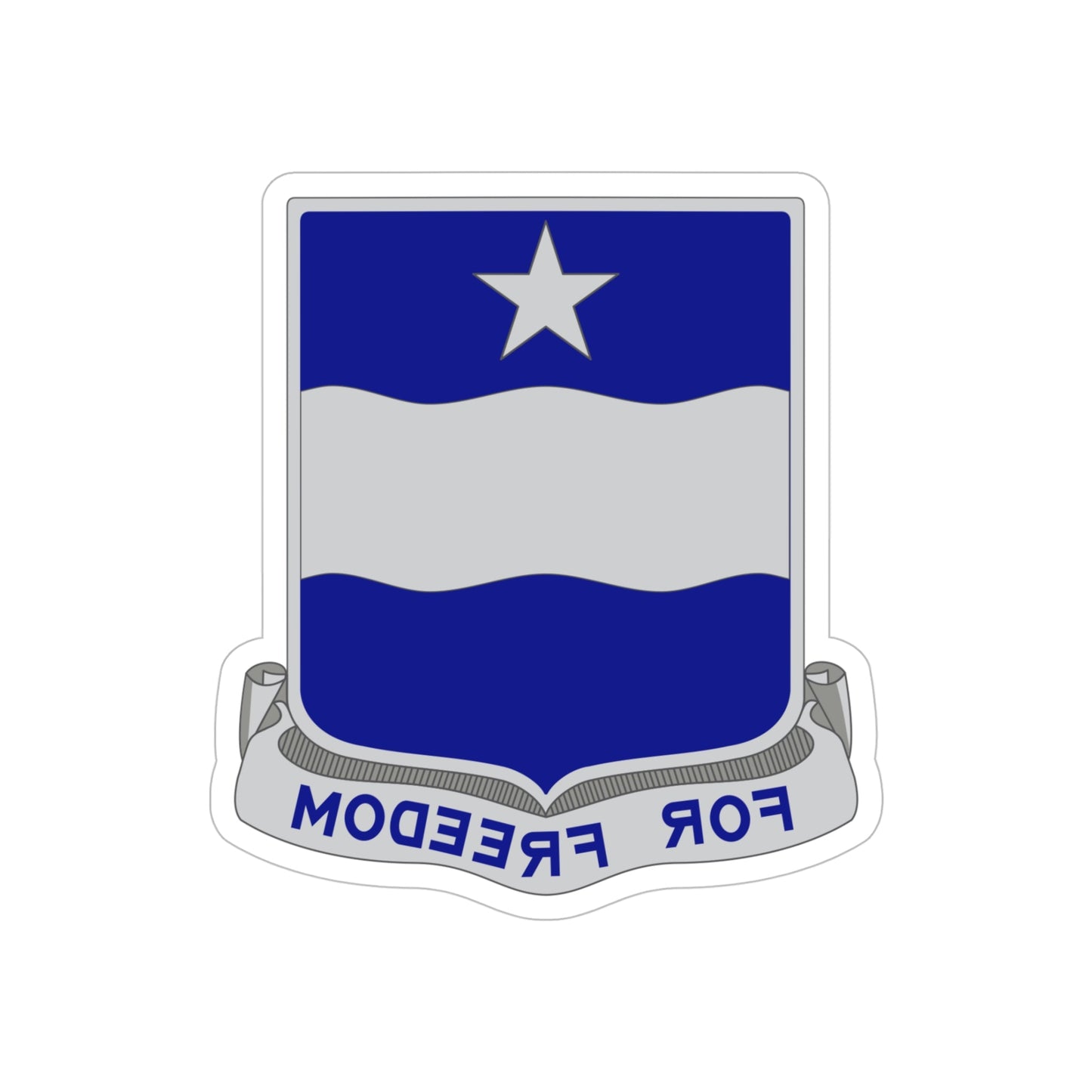 37th Infantry Regiment (U.S. Army) REVERSE PRINT Transparent STICKER-5" × 5"-The Sticker Space