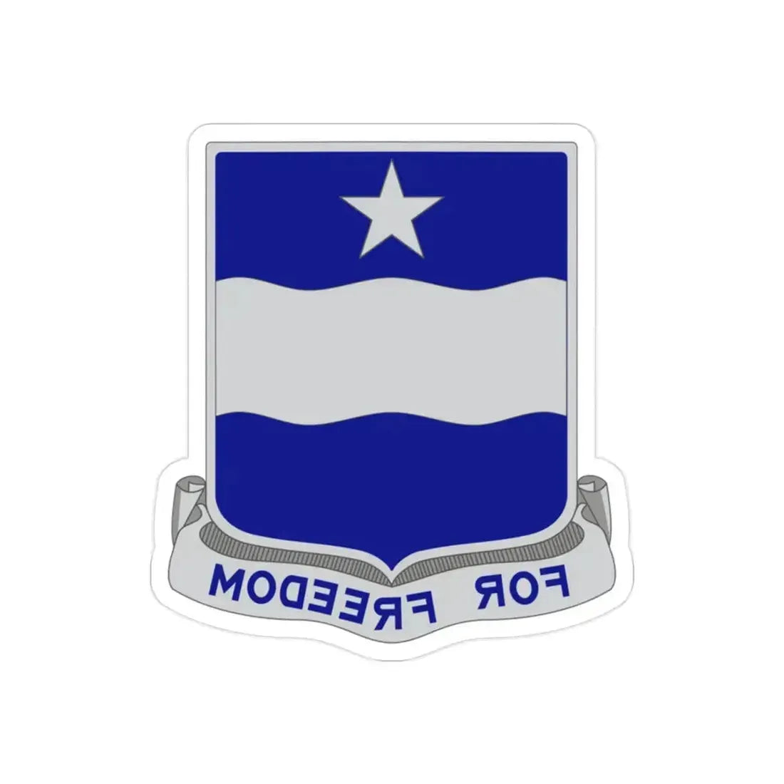 37th Infantry Regiment (U.S. Army) REVERSE PRINT Transparent Die-Cut STICKER 2 Inch Die-Cut Transparent - The Sticker Space