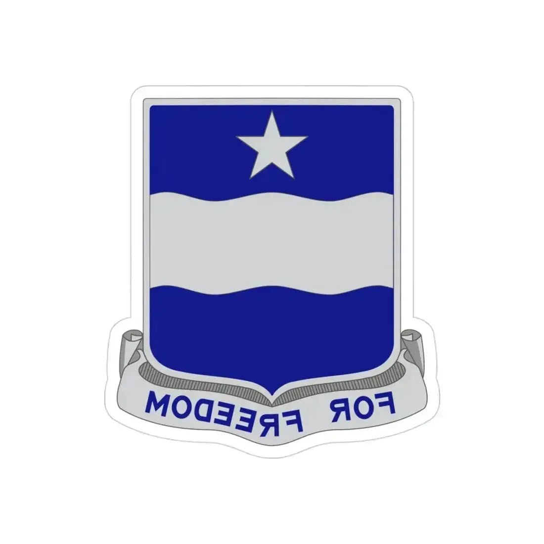 37th Infantry Regiment (U.S. Army) REVERSE PRINT Transparent Die-Cut STICKER 3 Inch Die-Cut Transparent - The Sticker Space