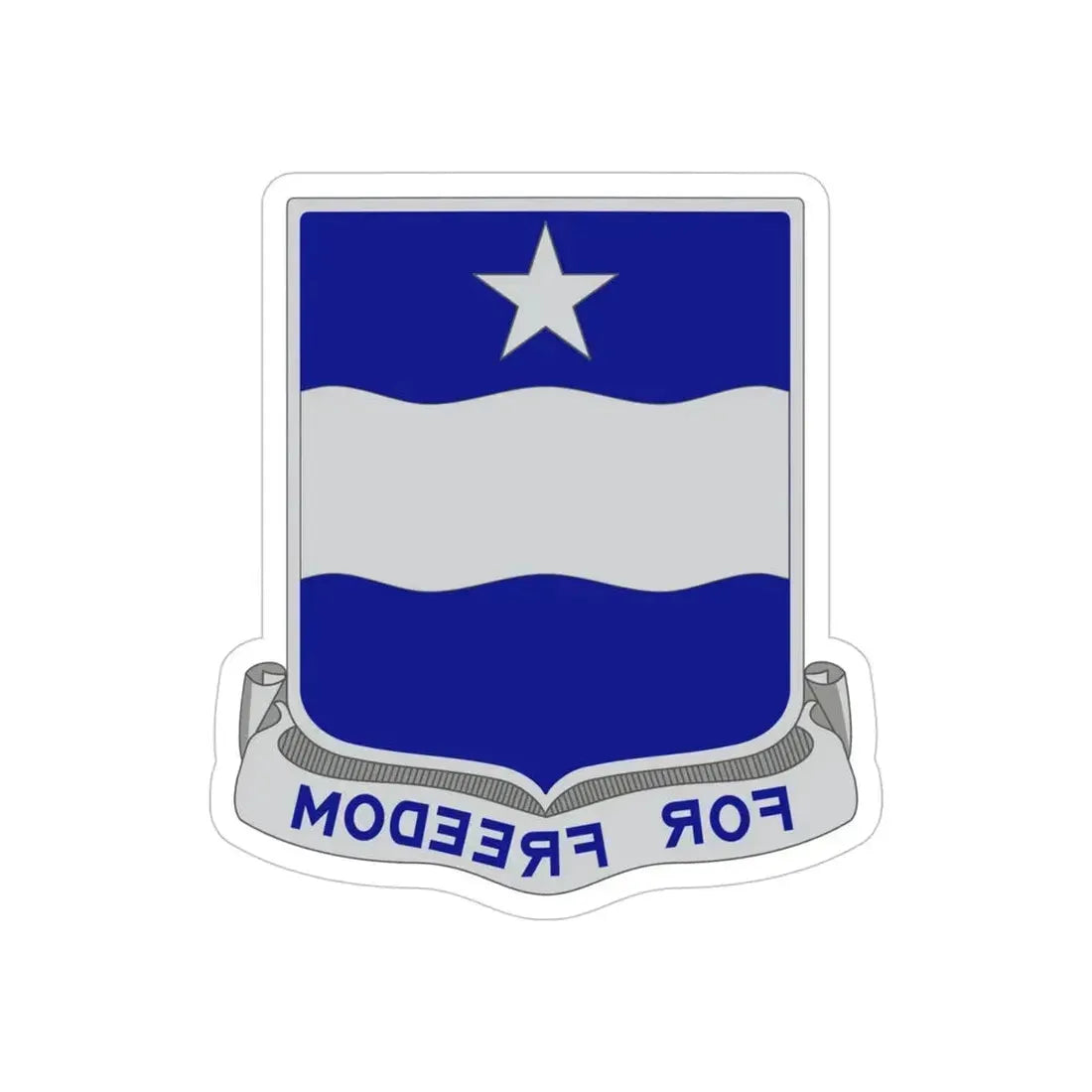 37th Infantry Regiment (U.S. Army) REVERSE PRINT Transparent Die-Cut STICKER 4 Inch Die-Cut Transparent - The Sticker Space