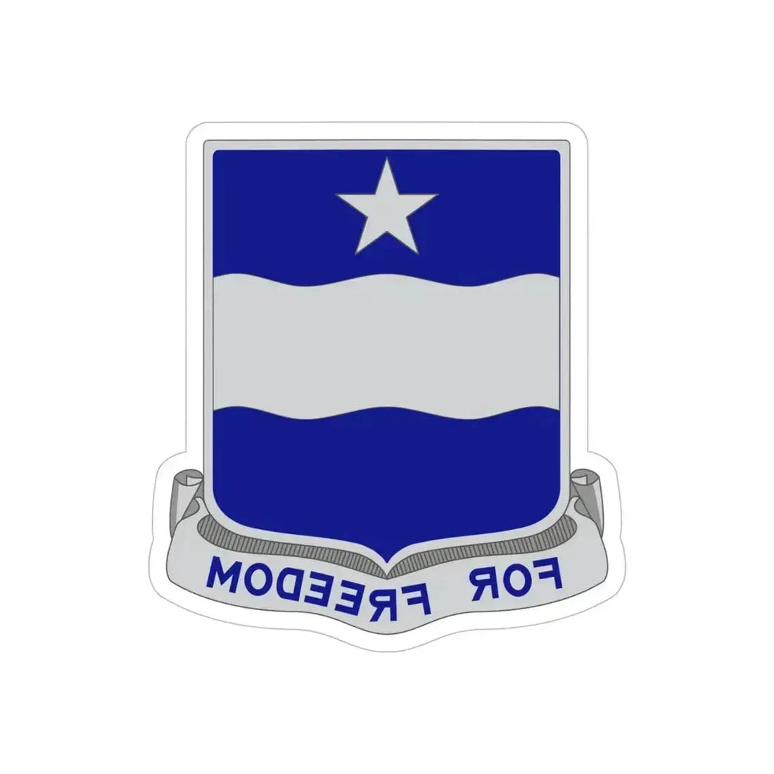 37th Infantry Regiment (U.S. Army) REVERSE PRINT Transparent Die-Cut STICKER 5 Inch Die-Cut Transparent - The Sticker Space