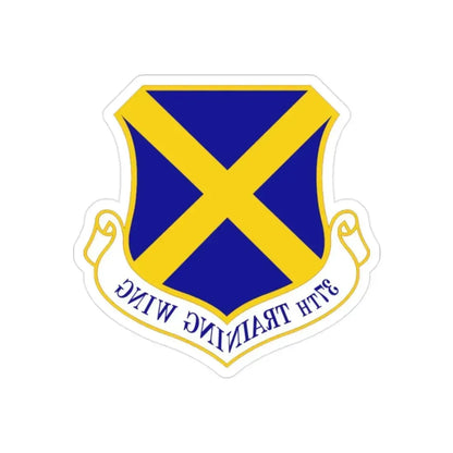 37th Training Wing (U.S. Air Force) REVERSE PRINT Transparent Die-Cut STICKER - The Sticker Space