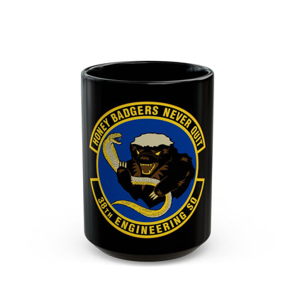 38 Engineering Squadron ACC (U.S. Air Force) Black Coffee Mug-15oz-The Sticker Space