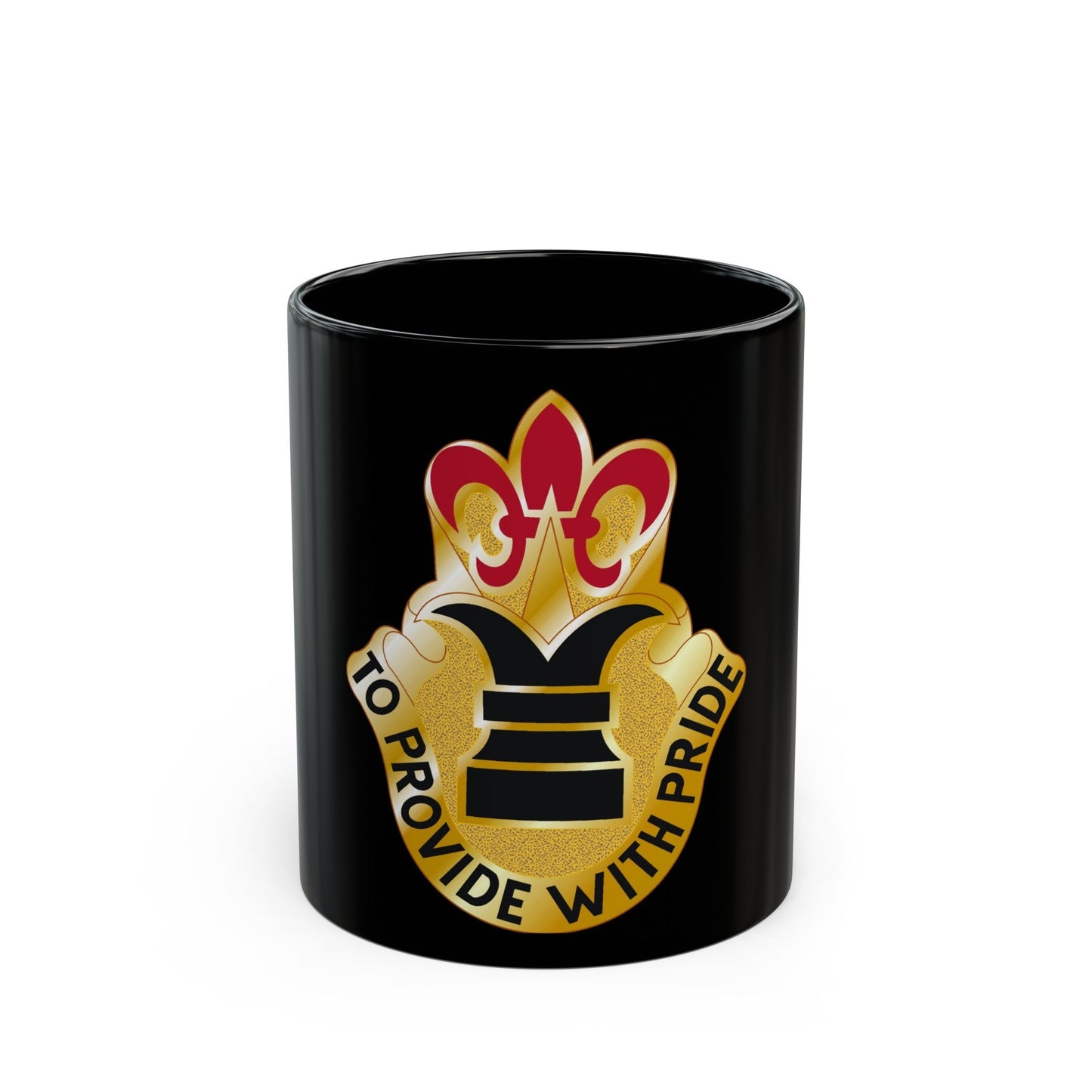 38 Personnel Services Battalion (U.S. Army) Black Coffee Mug-11oz-The Sticker Space