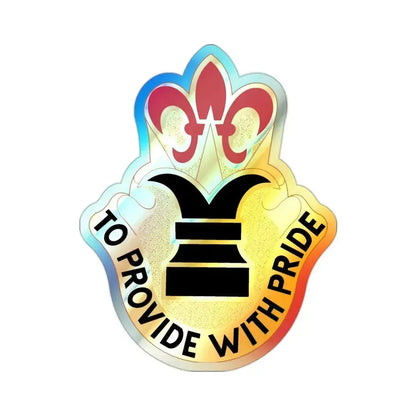 38 Personnel Services Battalion (U.S. Army) Holographic STICKER Die-Cut Vinyl Decal 2 Inch Holographic - The Sticker Space