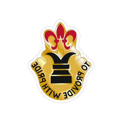 38 Personnel Services Battalion (U.S. Army) REVERSE PRINT Transparent Die-Cut STICKER 6 Inch Die-Cut Transparent - The Sticker Space