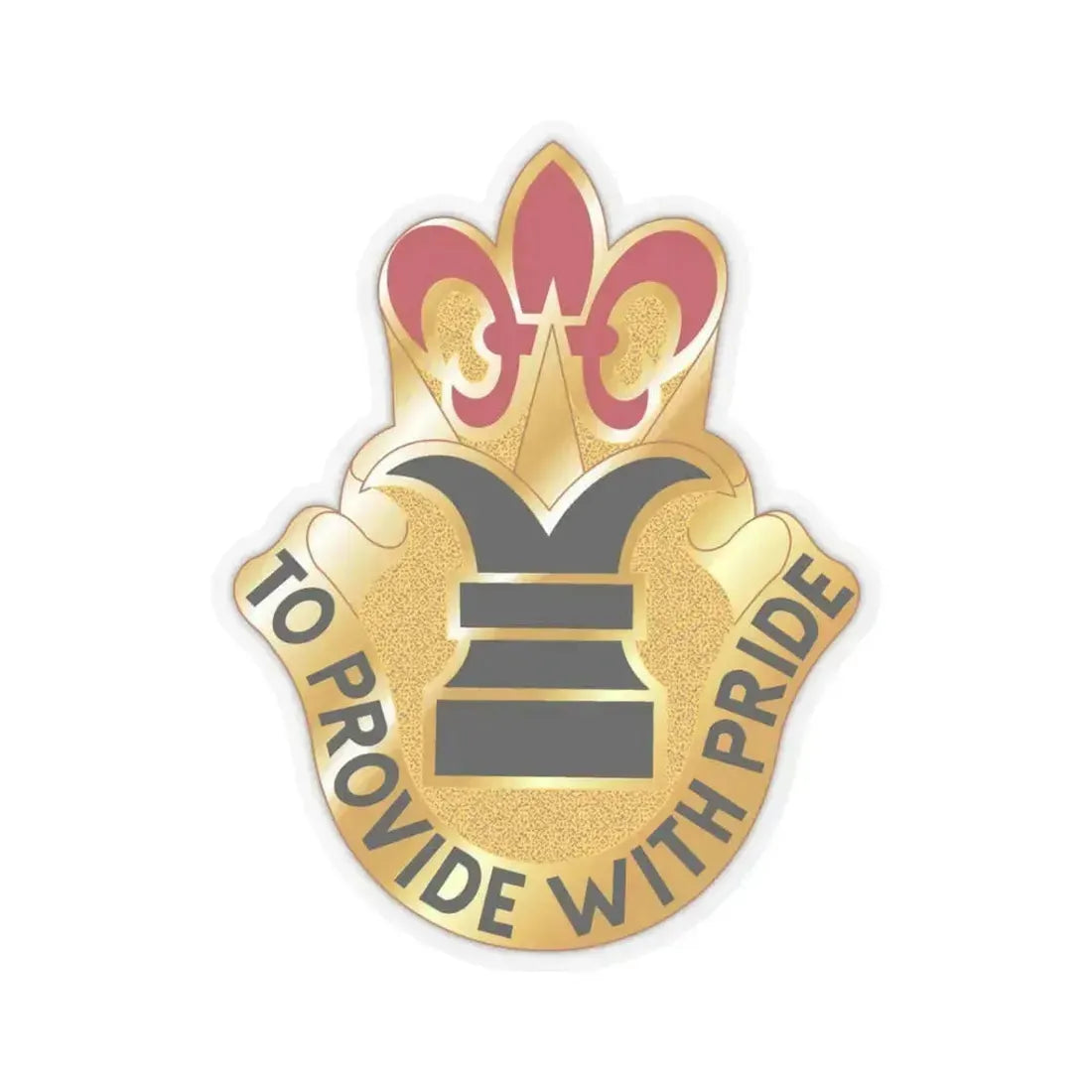 38 Personnel Services Battalion (U.S. Army) STICKER Vinyl Kiss-Cut Decal 3 Inch Transparent - The Sticker Space