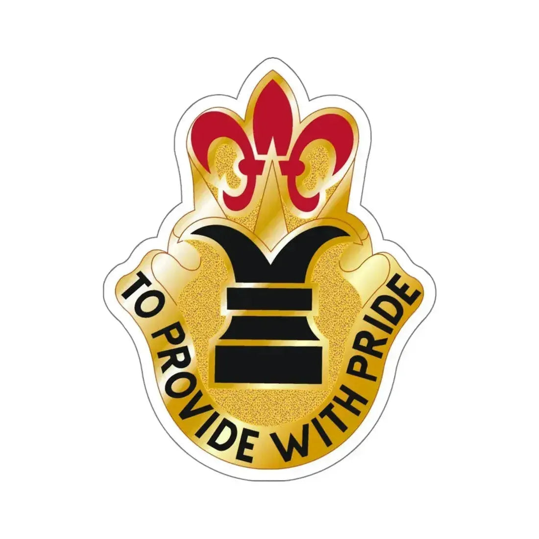 38 Personnel Services Battalion (U.S. Army) STICKER Vinyl Kiss-Cut Decal 6 Inch White - The Sticker Space