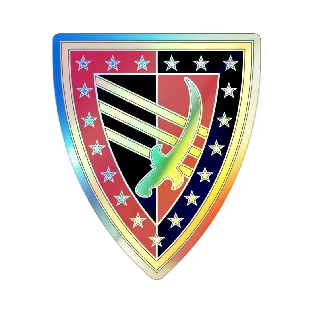 38 Sustainment Brigade (U.S. Army) Holographic STICKER Die-Cut Vinyl Decal 2 Inch Holographic - The Sticker Space