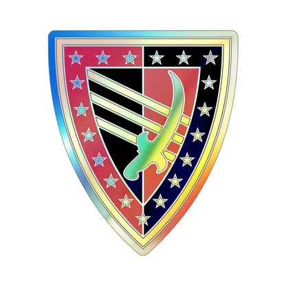 38 Sustainment Brigade (U.S. Army) Holographic STICKER Die-Cut Vinyl Decal 6 Inch Holographic - The Sticker Space