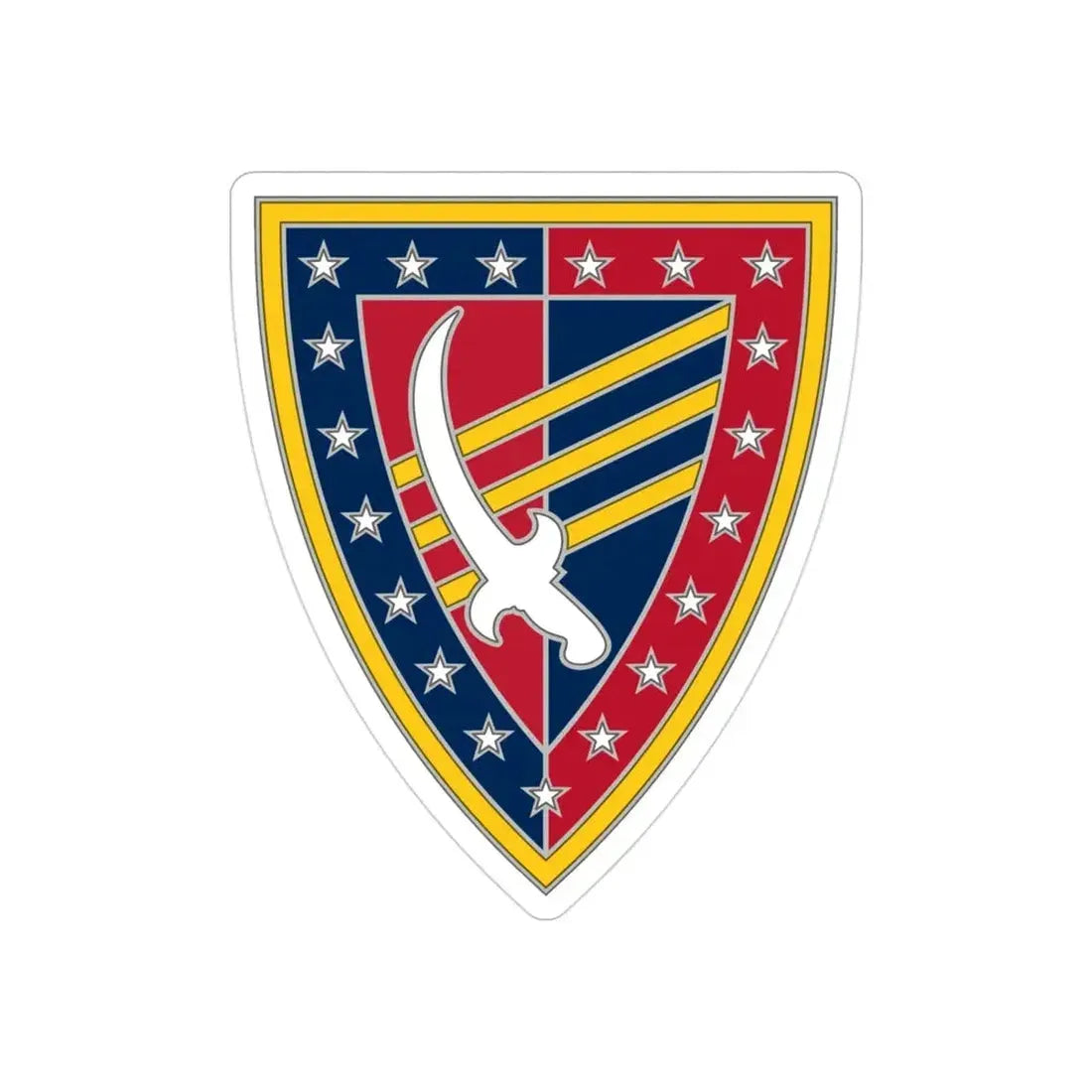 38 Sustainment Brigade (U.S. Army) REVERSE PRINT Transparent Die-Cut STICKER - The Sticker Space