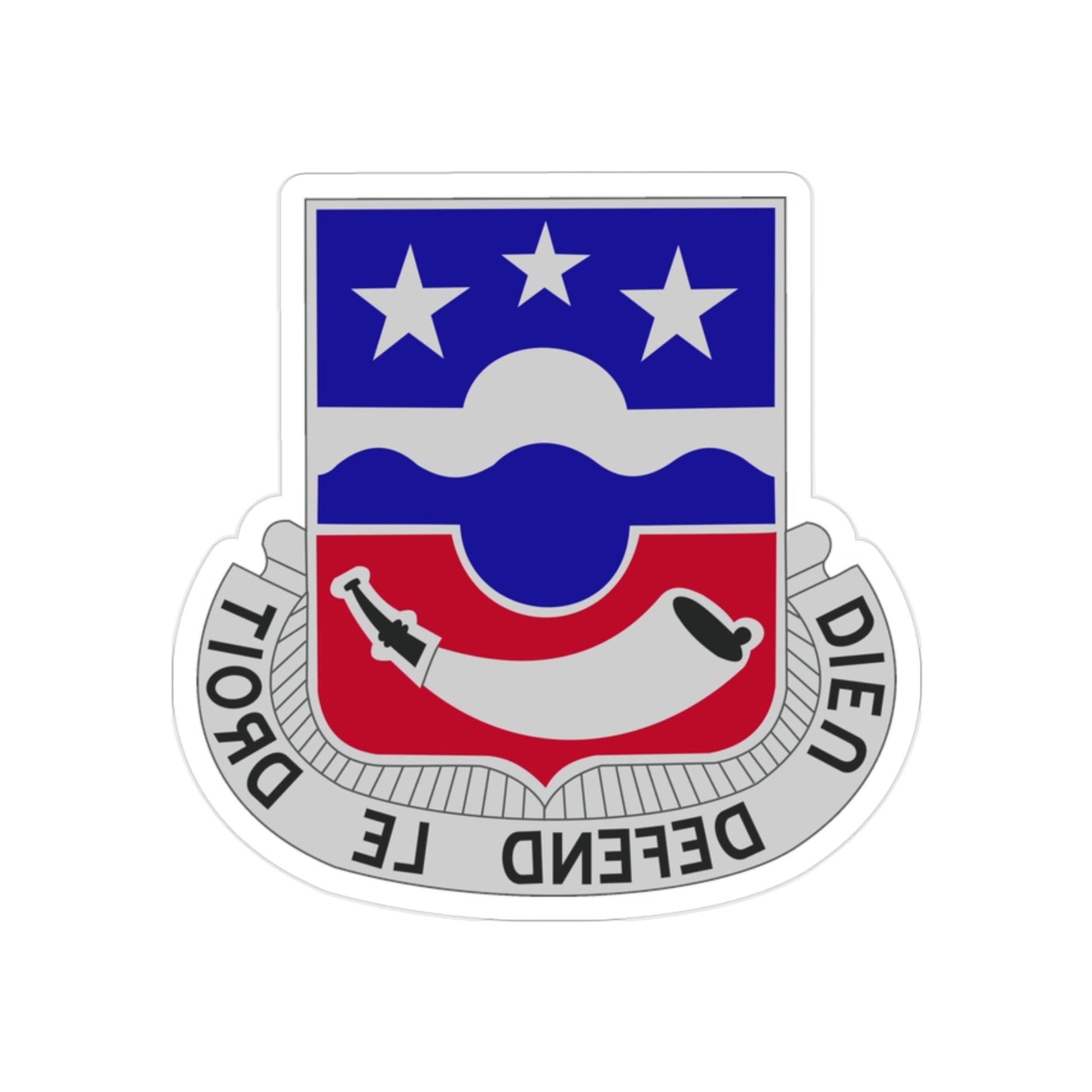 380 Infantry Regiment (U.S. Army) REVERSE PRINT Transparent STICKER-2 Inch-The Sticker Space